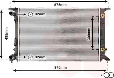 Van Wezel 03002293 - Radiator, mühərrikin soyudulması furqanavto.az