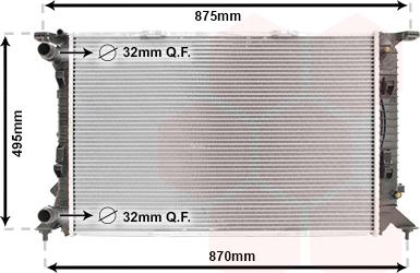 Van Wezel 03002292 - Radiator, mühərrikin soyudulması furqanavto.az