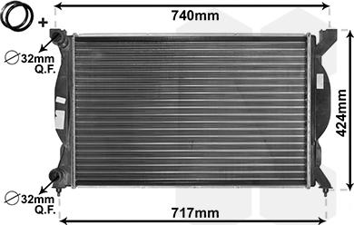 Van Wezel 03002201 - Radiator, mühərrikin soyudulması furqanavto.az