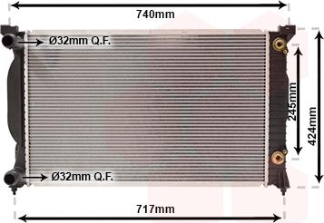 Van Wezel 03002202 - Radiator, mühərrikin soyudulması furqanavto.az