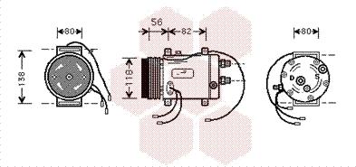 Van Wezel 0300K029 - Kompressor, kondisioner furqanavto.az