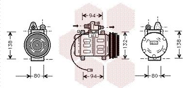 Van Wezel 0300K180 - Kompressor, kondisioner furqanavto.az