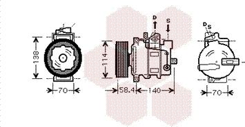 Van Wezel 0300K178 - Kompressor, kondisioner furqanavto.az