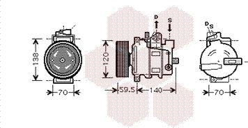 Van Wezel 0300K284 - Kompressor, kondisioner furqanavto.az