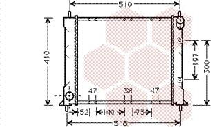 Van Wezel 02002150 - Radiator, mühərrikin soyudulması furqanavto.az