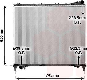 Van Wezel 02002337 - Radiator, mühərrikin soyudulması furqanavto.az