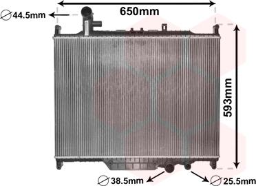 Van Wezel 02002225 - Radiator, mühərrikin soyudulması furqanavto.az