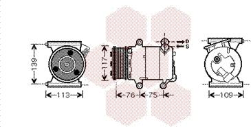 Van Wezel 0200K185 - Kompressor, kondisioner furqanavto.az