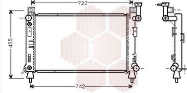 Van Wezel 07002030 - Radiator, mühərrikin soyudulması furqanavto.az