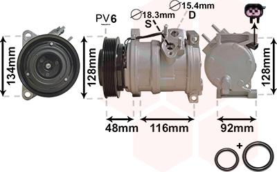 Van Wezel 0700K102 - Kompressor, kondisioner furqanavto.az