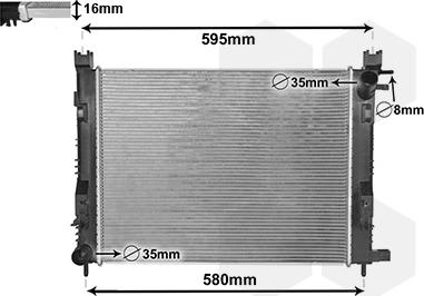 Van Wezel 15002007 - Radiator, mühərrikin soyudulması furqanavto.az