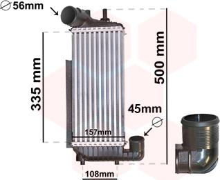 Van Wezel 18004471 - Intercooler, şarj cihazı furqanavto.az