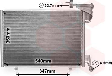 Van Wezel 18005592 - Kondenser, kondisioner furqanavto.az