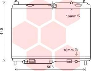 Van Wezel 18002441 - Radiator, mühərrikin soyudulması furqanavto.az