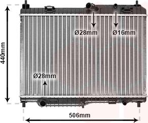 Van Wezel 18002442 - Radiator, mühərrikin soyudulması furqanavto.az