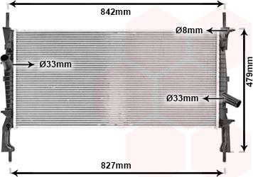 Van Wezel 18002405 - Radiator, mühərrikin soyudulması furqanavto.az