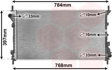 Van Wezel 18002411 - Radiator, mühərrikin soyudulması furqanavto.az