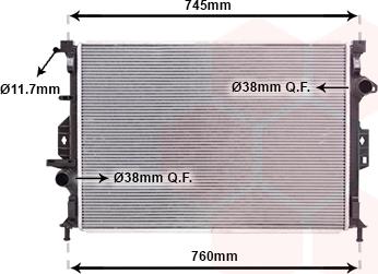 Van Wezel 18002424 - Radiator, mühərrikin soyudulması furqanavto.az