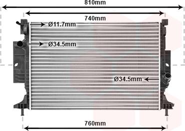 Van Wezel 18002643 - Radiator, mühərrikin soyudulması www.furqanavto.az