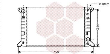 Van Wezel 18002141 - Radiator, mühərrikin soyudulması furqanavto.az