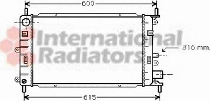 Van Wezel 18002150 - Radiator, mühərrikin soyudulması furqanavto.az
