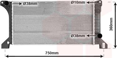 Van Wezel 18002169 - Radiator, mühərrikin soyudulması furqanavto.az