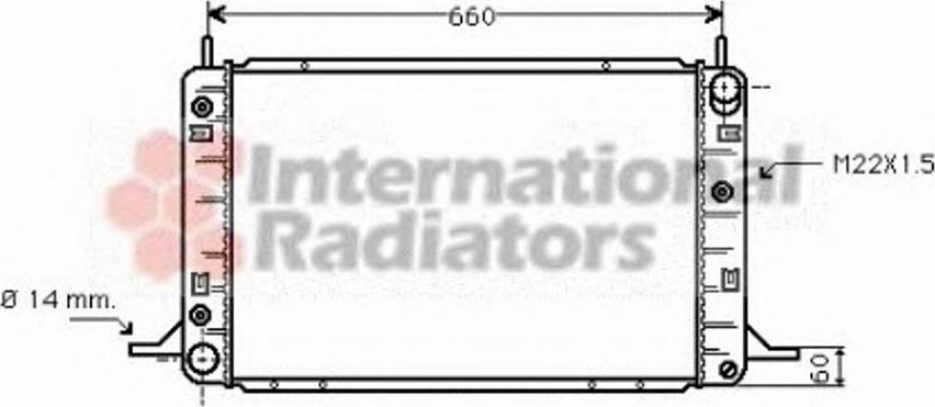 Van Wezel 18002113 - Radiator, mühərrikin soyudulması furqanavto.az