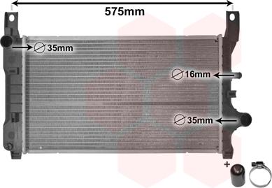 Van Wezel 18002127 - Radiator, mühərrikin soyudulması furqanavto.az