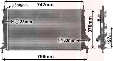 Van Wezel 18002369 - Radiator, mühərrikin soyudulması furqanavto.az