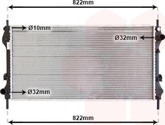 Van Wezel 18002318 - Radiator, mühərrikin soyudulması furqanavto.az