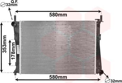 Van Wezel 18002325 - Radiator, mühərrikin soyudulması furqanavto.az