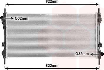 Van Wezel 18002320 - Radiator, mühərrikin soyudulması furqanavto.az