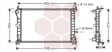 Van Wezel 18002379 - Radiator, mühərrikin soyudulması furqanavto.az