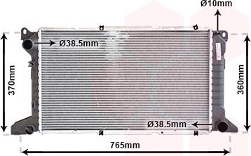 Van Wezel 18002204 - Radiator, mühərrikin soyudulması furqanavto.az