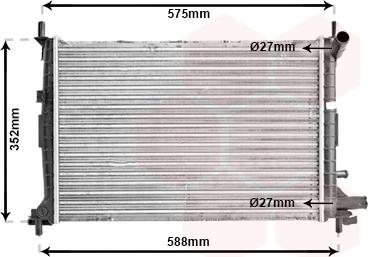 Van Wezel 18002220 - Radiator, mühərrikin soyudulması furqanavto.az