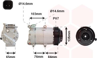 Van Wezel 1800K418 - Kompressor, kondisioner furqanavto.az