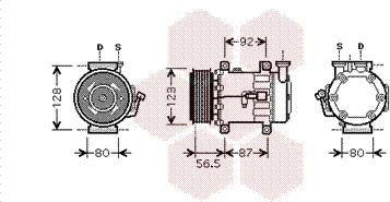 Van Wezel 1800K432 - Kompressor, kondisioner furqanavto.az