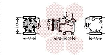 Van Wezel 1800K437 - Kompressor, kondisioner furqanavto.az