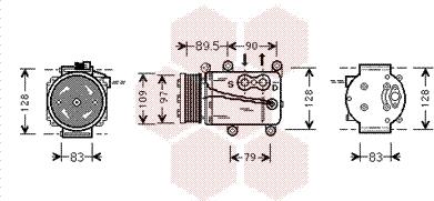 Van Wezel 1800K082 - Kompressor, kondisioner furqanavto.az