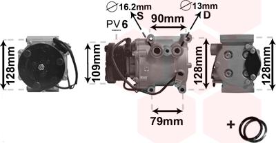 Van Wezel 1800K105 - Kompressor, kondisioner furqanavto.az