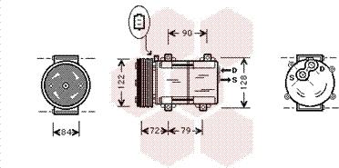 Van Wezel 1800K351 - Kompressor, kondisioner furqanavto.az