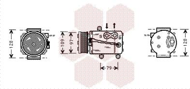 Van Wezel 1800K339 - Kompressor, kondisioner furqanavto.az