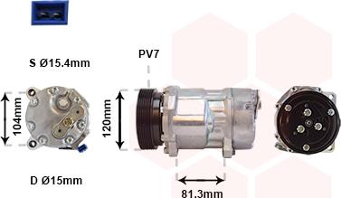 Van Wezel 1800K267 - Kompressor, kondisioner furqanavto.az