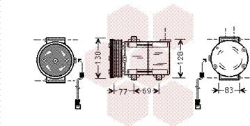 Van Wezel 1800K289 - Kompressor, kondisioner furqanavto.az