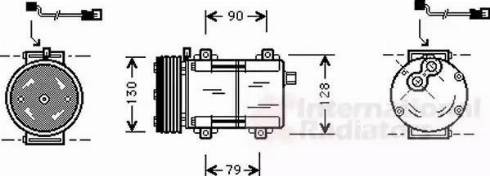 Van Wezel 1800K282 - Kompressor, kondisioner furqanavto.az