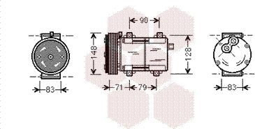 Van Wezel 1800K279 - Kompressor, kondisioner furqanavto.az