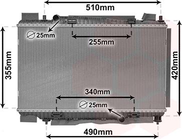 Van Wezel 18012704 - Radiator, mühərrikin soyudulması furqanavto.az