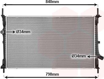 Van Wezel 18012729 - Radiator, mühərrikin soyudulması www.furqanavto.az