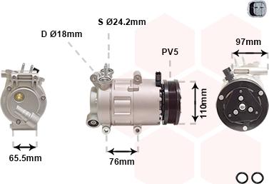 Van Wezel 1801K001 - Kompressor, kondisioner furqanavto.az