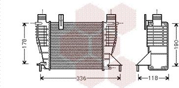 Van Wezel 13004340 - Intercooler, şarj cihazı furqanavto.az